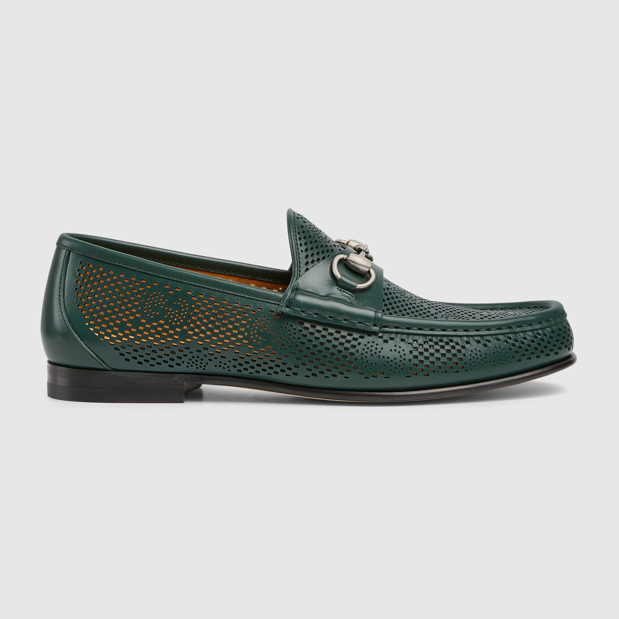 Gucci Decorative Horsebit Buckle Men's Loafers Spring And Summer Fashion Hollow Out Comfortable Breathable Flat Shoes #76854