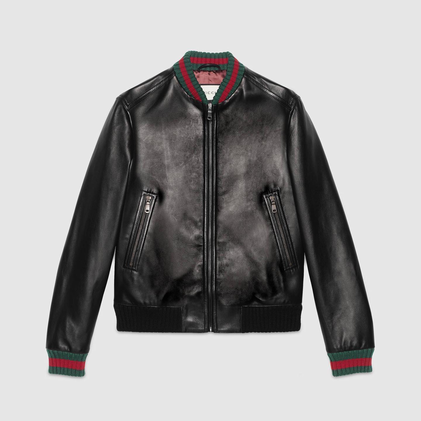 Gucci Men's And Women's Spring/autumn Fashion Casual Solid Color Zipper Cuff Elastic Long Sleeve Jacket #532