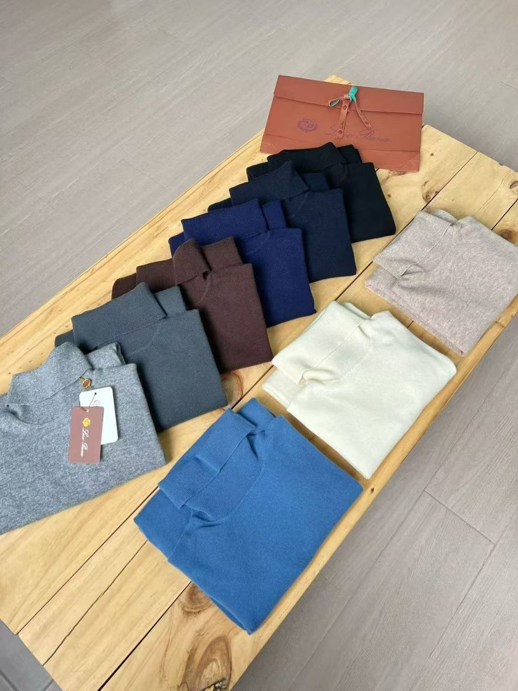 Loro Piana Dolcevita Men's High Neck Sweater Fall And Winter Knitted Fashion Trend Of Comfortable Long-sleeved Casual Knit Pullover Sweater Ngvp #2225