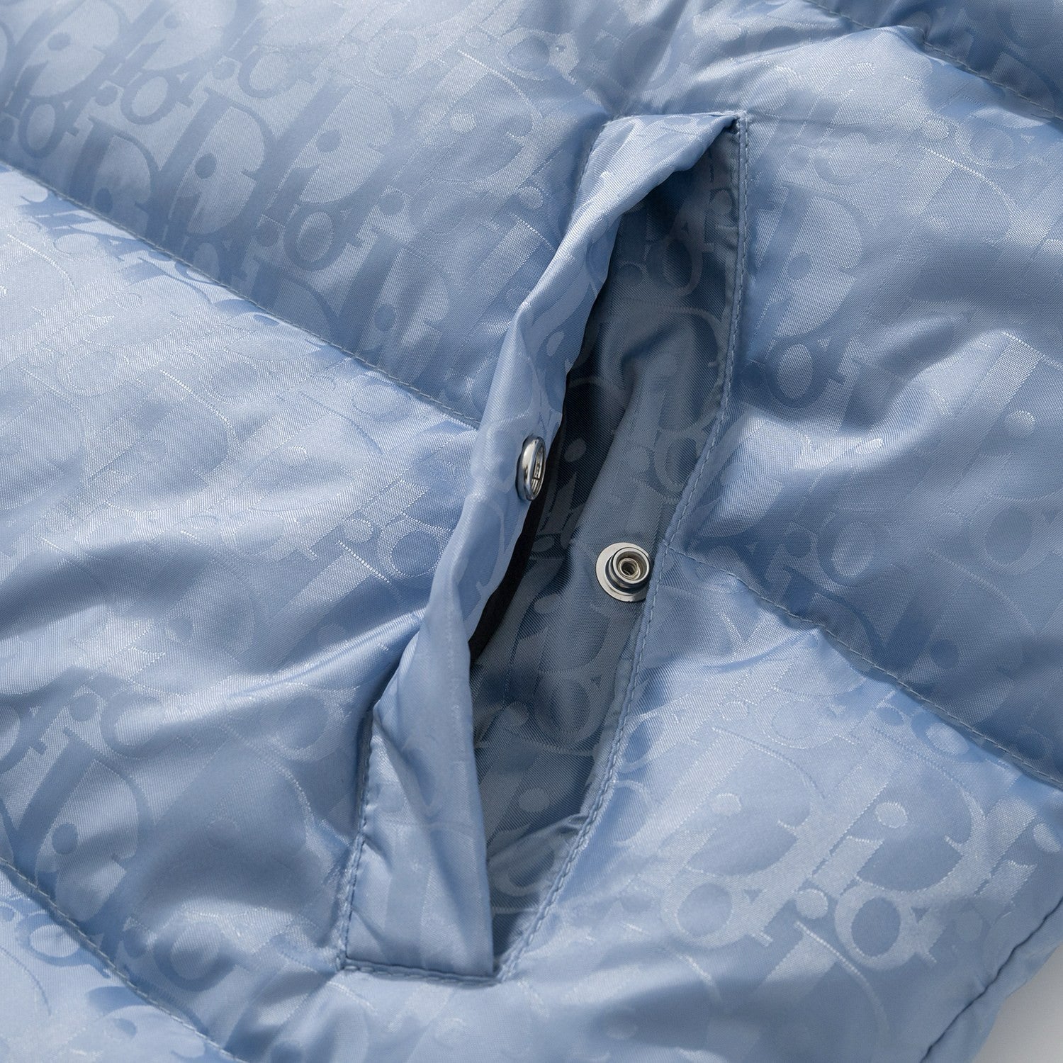 Dior Oblique Long Sleeve Zip Puffer Down Jacket #96496
