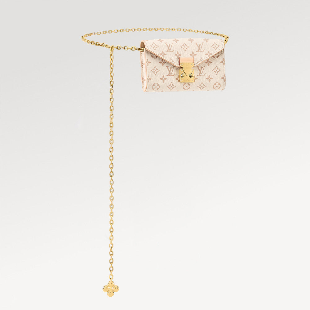 Louis Vuitton Pouch Metis Women's Belt Gold Chain Denim Storage Pouch 2026 Spring/summer New Arrival Monogram Square Waist Bag Bags Bag Bags M4622Z #84221A