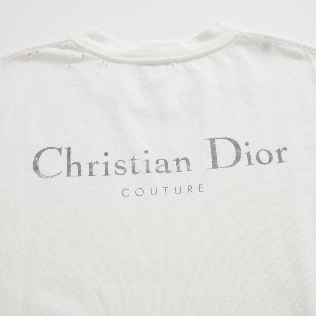Dior Couture Relaxed-Fit T-Shirt Torn Short Sleeve Solid Colour #96329