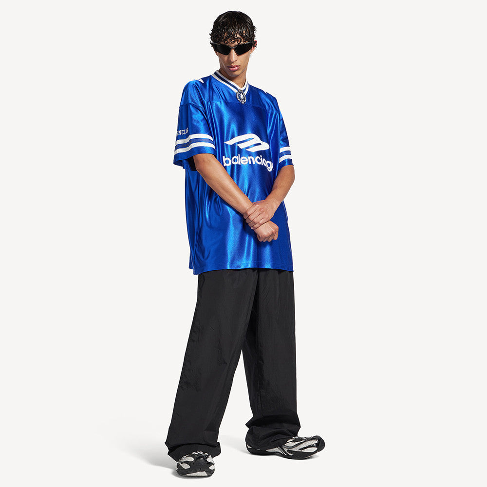 Balenciaga Men's 3b Football V-neck T-shirt Oversized #376175