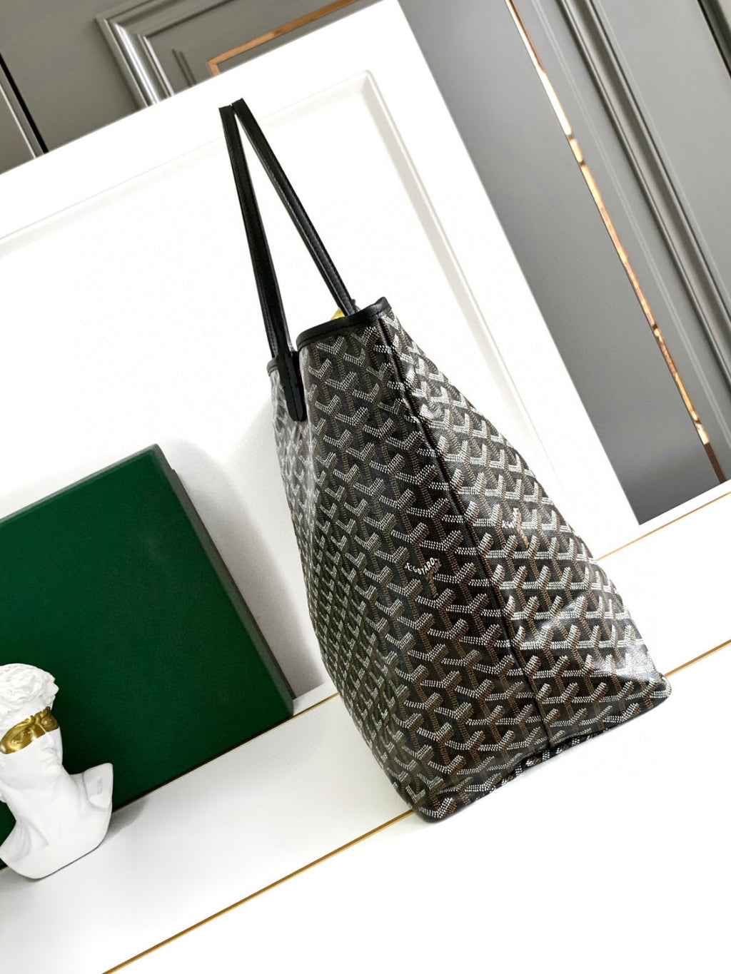 GOYARD Men's Women Saint Louis Handbag Y Full Print Casual Mother Bag Leather Shoulder Bag Tote Bags #77387