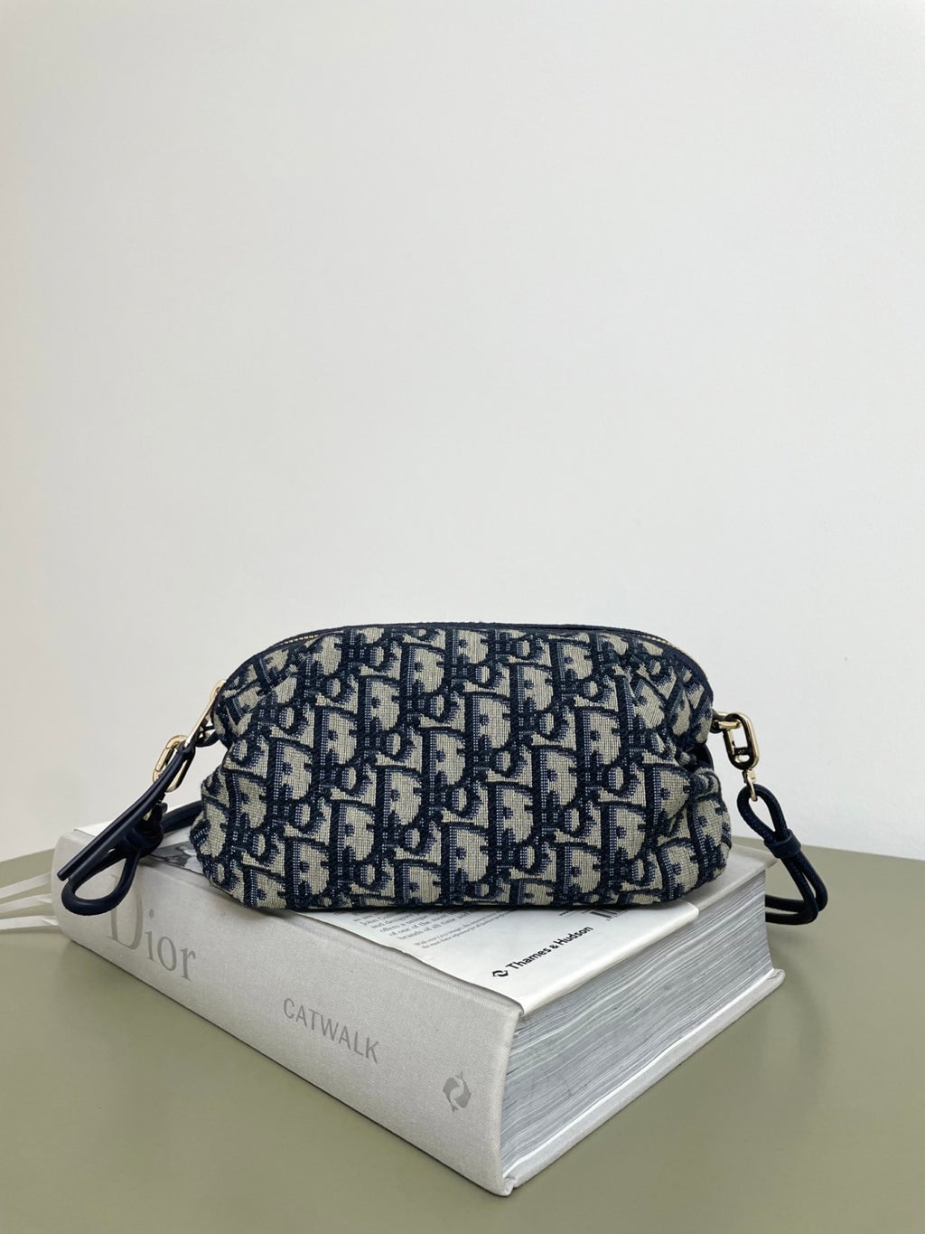 DIOR Dior Bow Pouch Black Supple Lambskin #380535