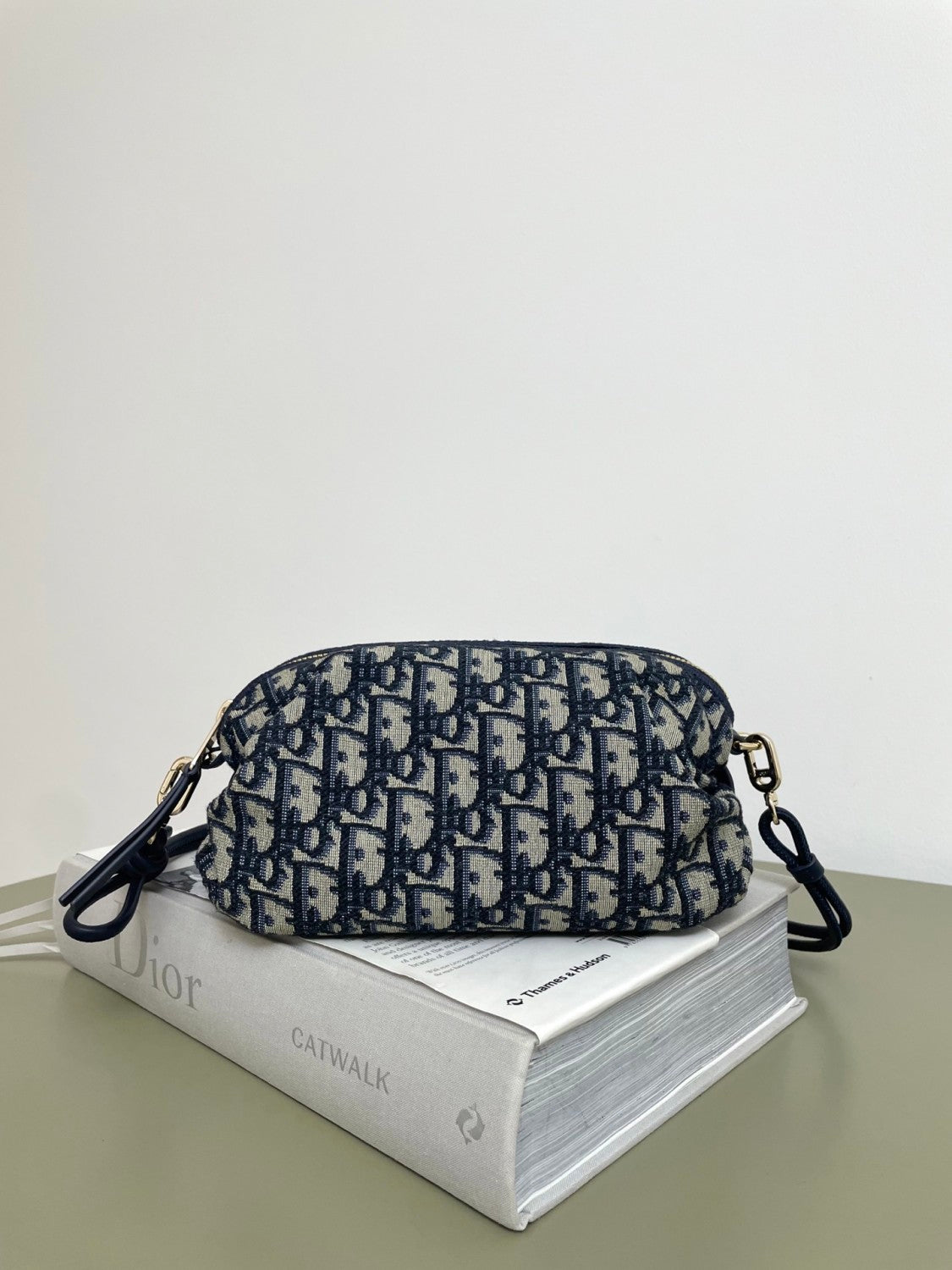 DIOR Dior Bow Pouch Black Supple Lambskin #380535