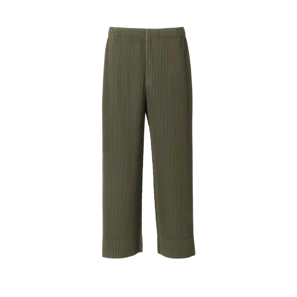 Issey Miyake Men's Spring/Fall Fashion Casual Solid Color Pleated Design Elastic Waistband Straight-Leg Pants #78831