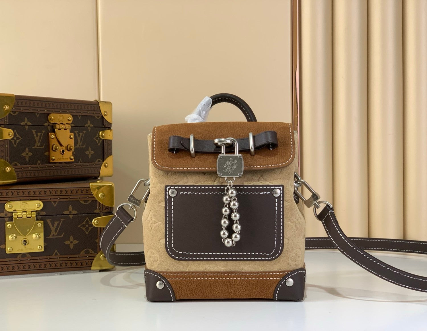 Louis Vuitton Men's Top-quality STEAMER 15 handbag shoulder bag M26128 Bags M24581 #193733