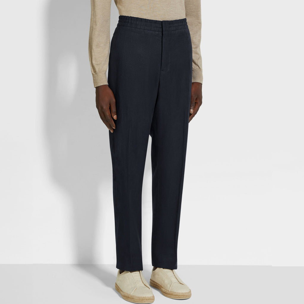 Ermenegildo Zegna Oasi Lino Oasis Linen Trousers Men's Spring And Summer Fashion Casual Comfortable Straight Trousers  Pants Ngvp #1575