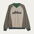 Adidas x Brain Dead Men's Spring/Summer Autumn Retro Color Contrasting Sports V-neck Hoodie Logo Long Sleeve Sweatshirt #81714