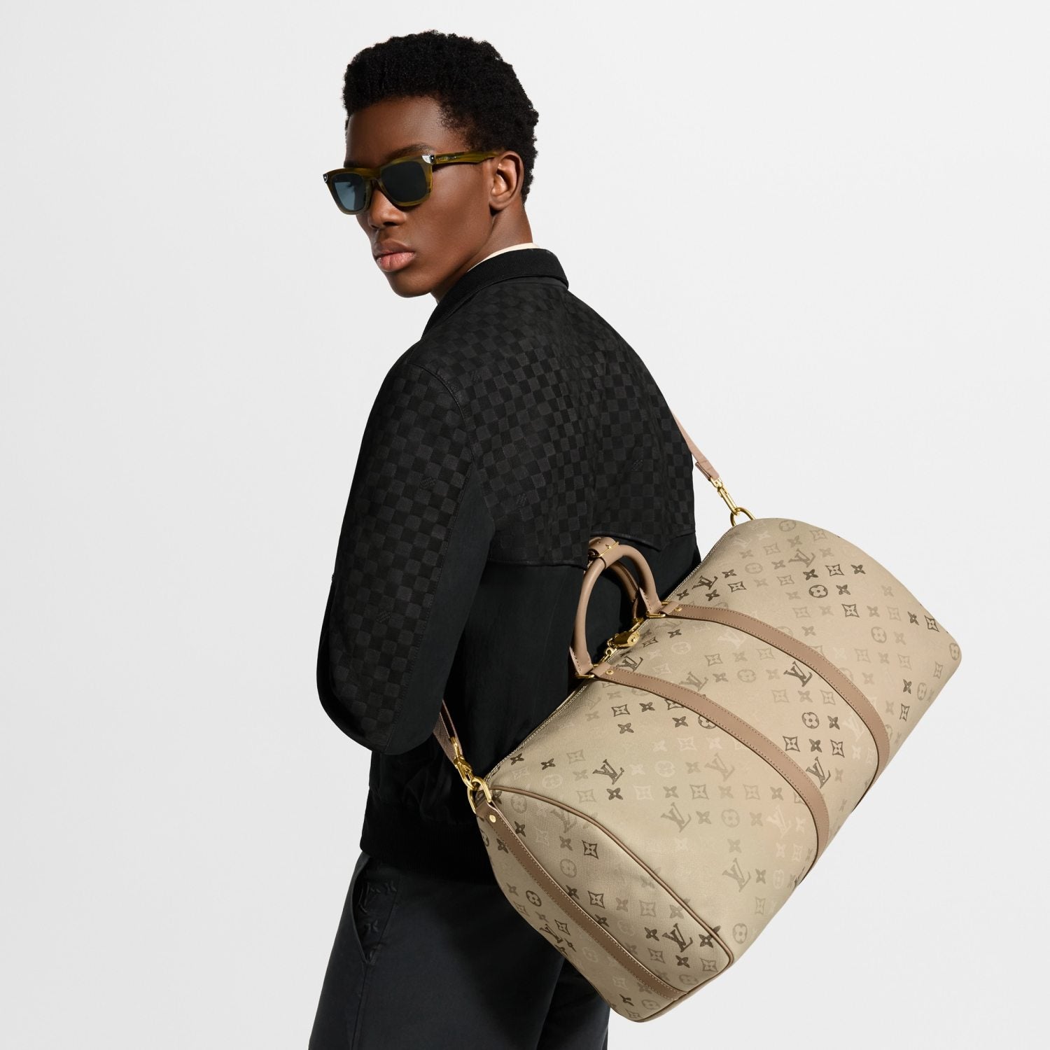 LOUIS VUITTON Keepall Bandoulière 50 Monogram Heritage M29159#382241