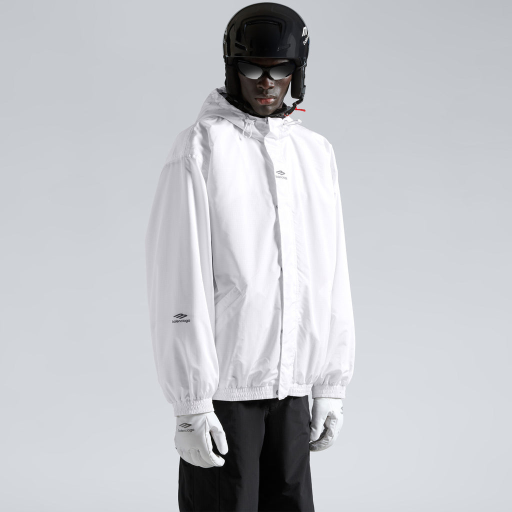Balenciaga 3B SPORTS ICON SKI Men's Fall/Winter Fashion Solid-Color Hooded Zipper Windproof Ski Series Down Jacket #79555