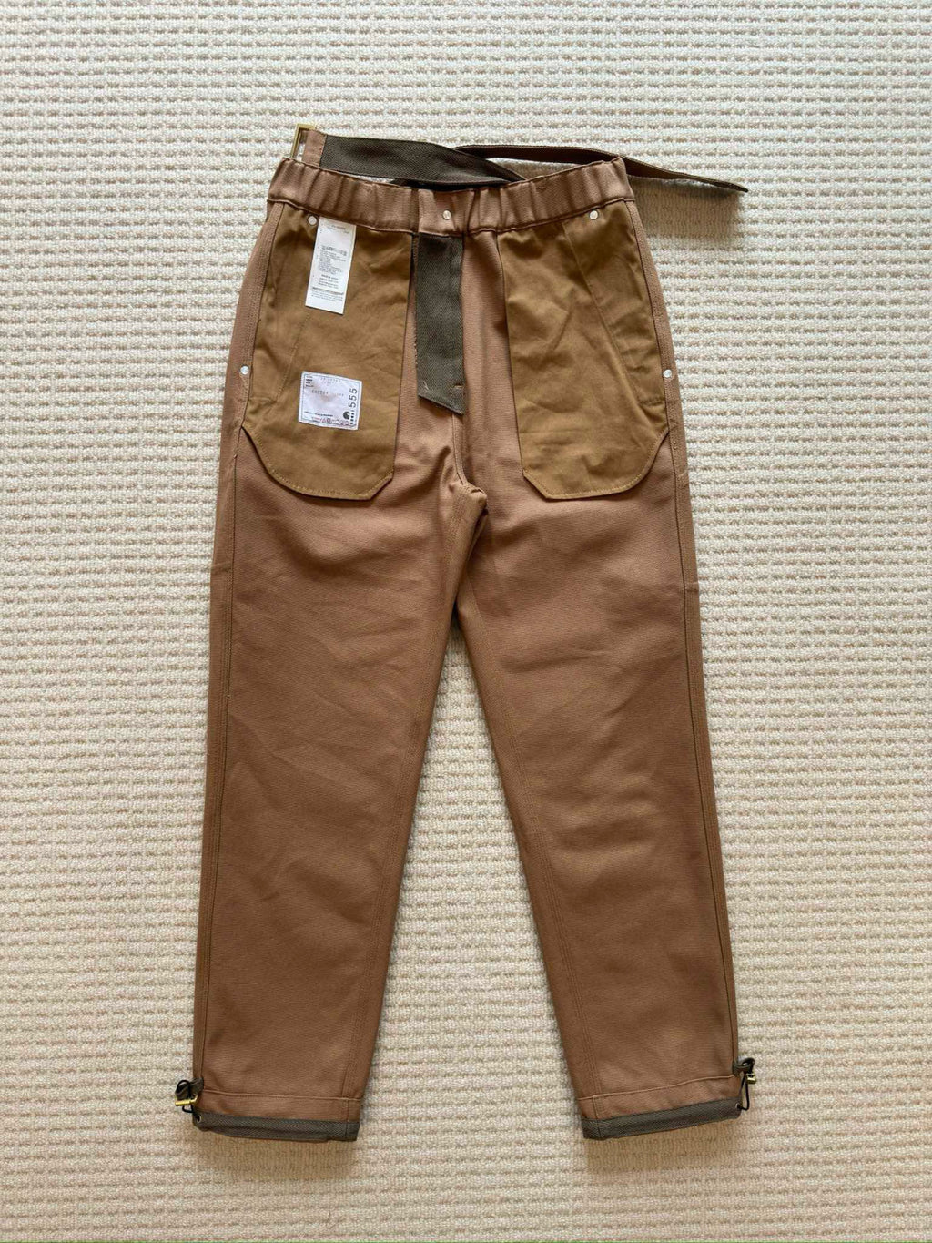 Carhartt WIP x Sacai  Men's Spring/Fall Fashion Casual Solid Color Relaxed Straight Leg Pants Work Pants #78683