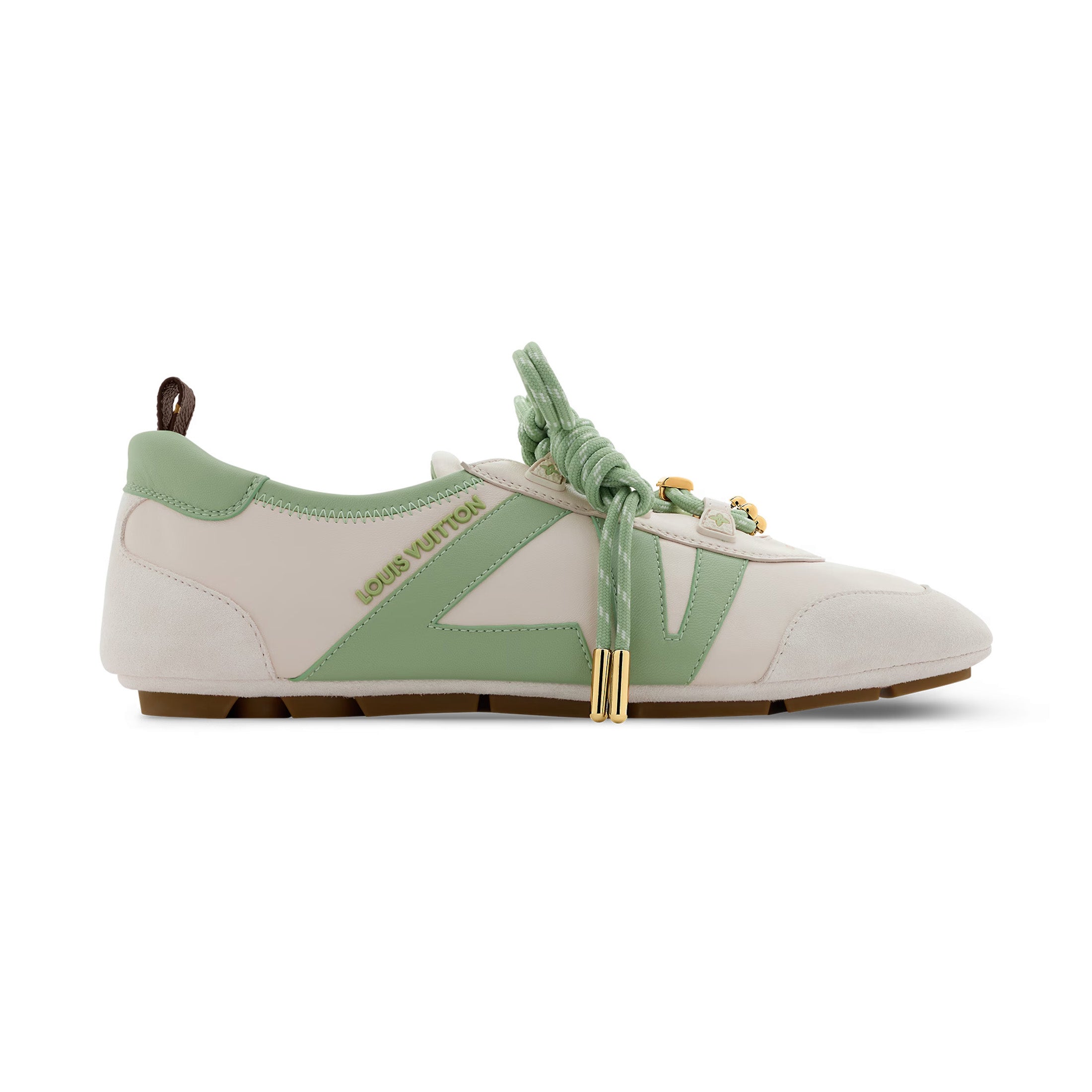 Louis Vuitton LV SNEAKERINA Women's Spring/fall Fashion Casual Round Toe Lace Up Leather Low Top Ballet Style Shoes With Thin Soles Shoes #78176