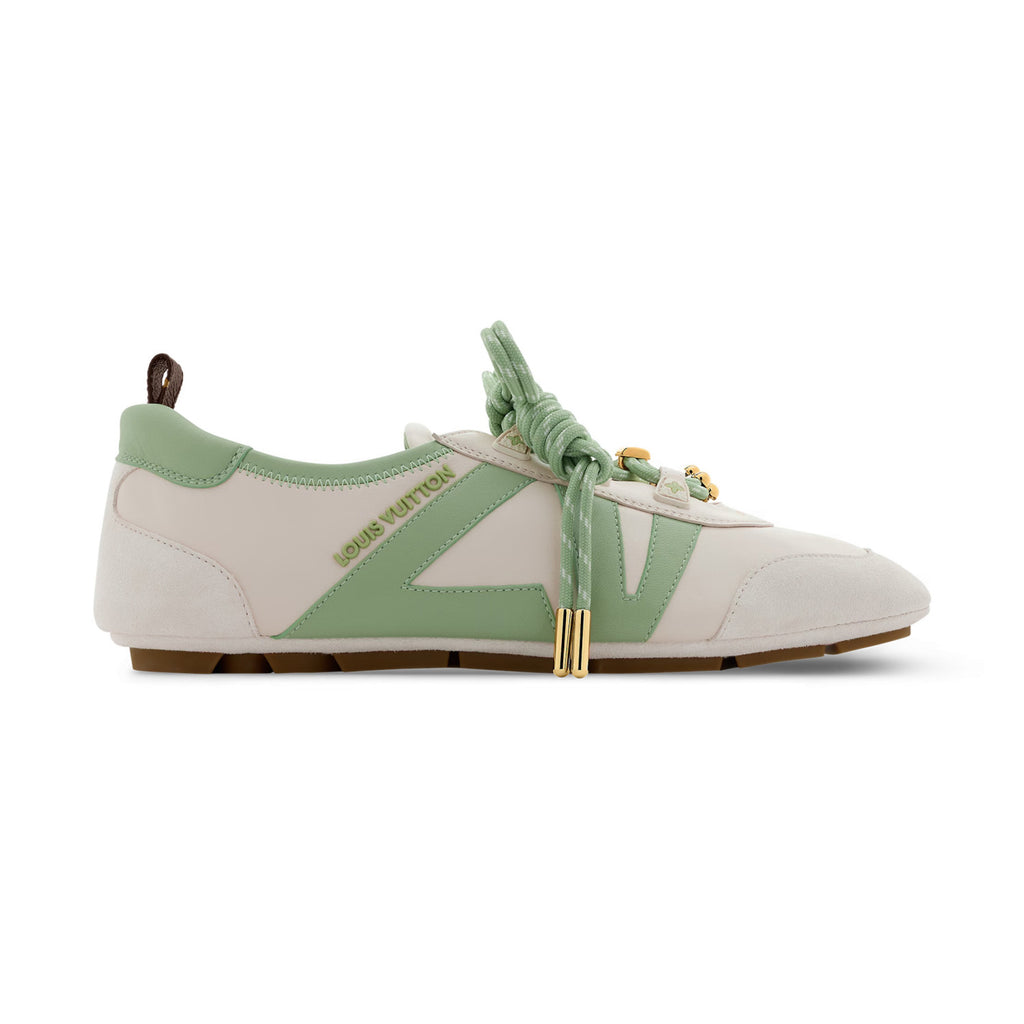 Louis Vuitton LV SNEAKERINA Women's Spring/fall Fashion Casual Round Toe Lace Up Leather Low Top Ballet Style Shoes With Thin Soles Shoes #78176