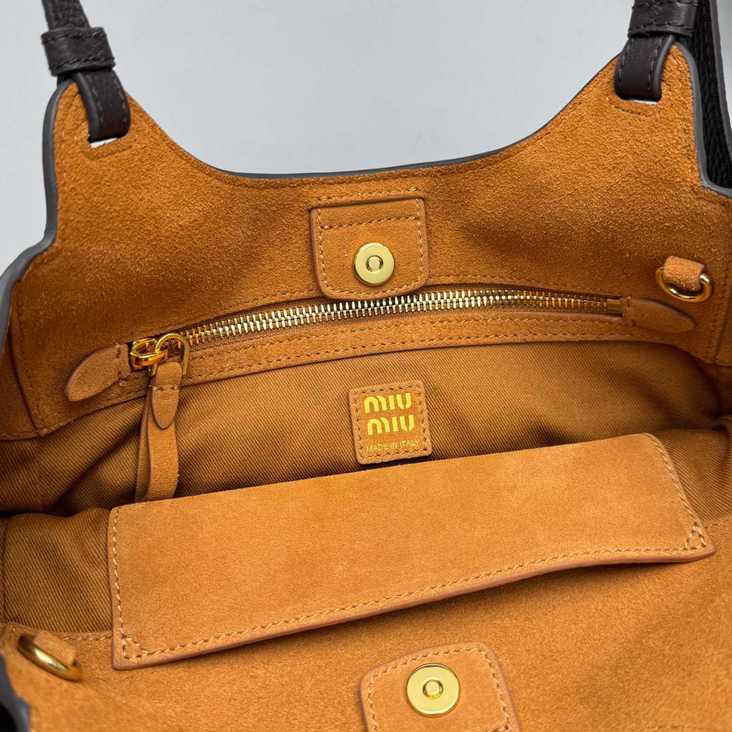 MiuMiu Women's Fashion Classic Solid Color Grain Leather Logo Handbag Shoulder Bag Bags 5BA304_2IFL_F0ZKS #79515