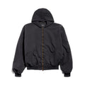 Balenciaga 25FW Men's  Hooded Bomber in Black Faded #333425