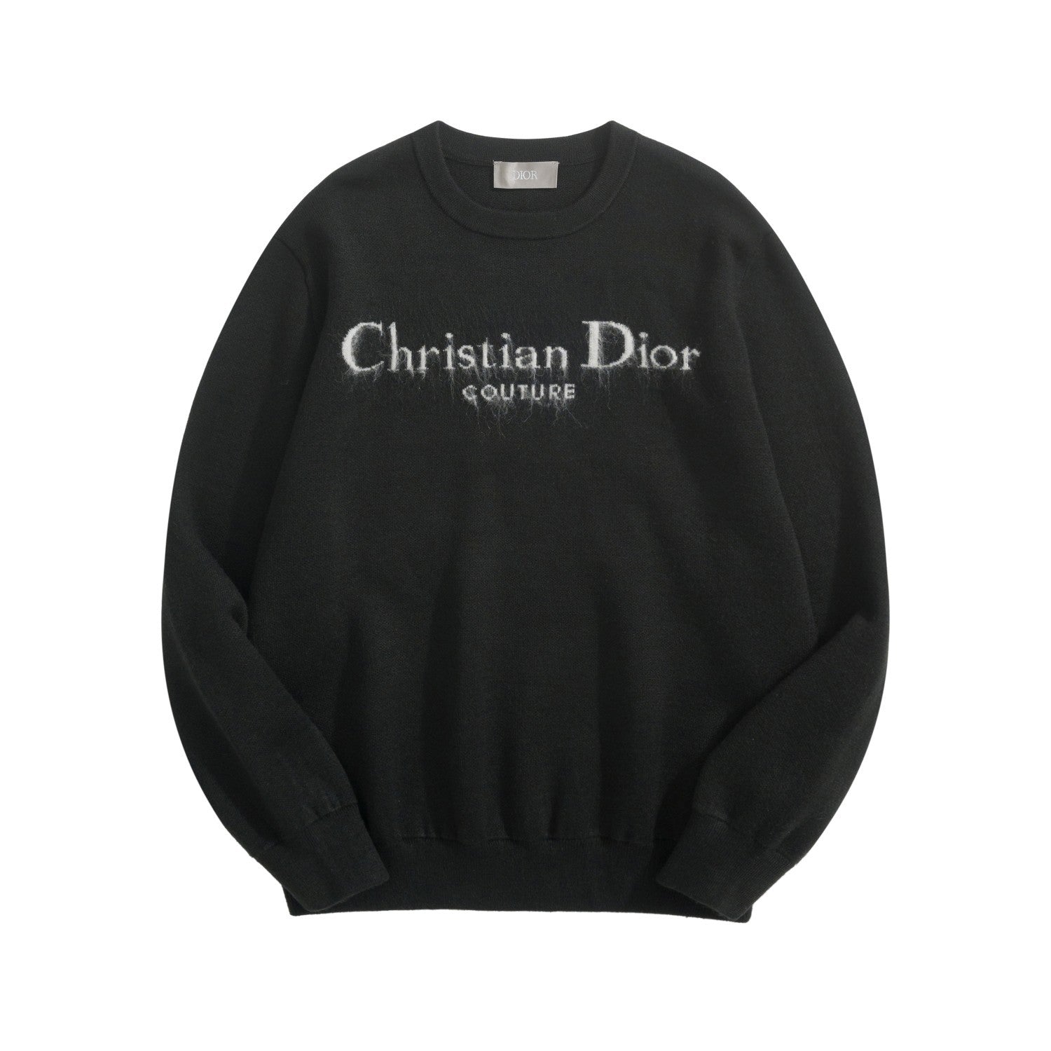 Dior Men's Autumn and Winter Solid Color Logo Letter Embroidery Round Neck Long Sleeve Sweater #73469