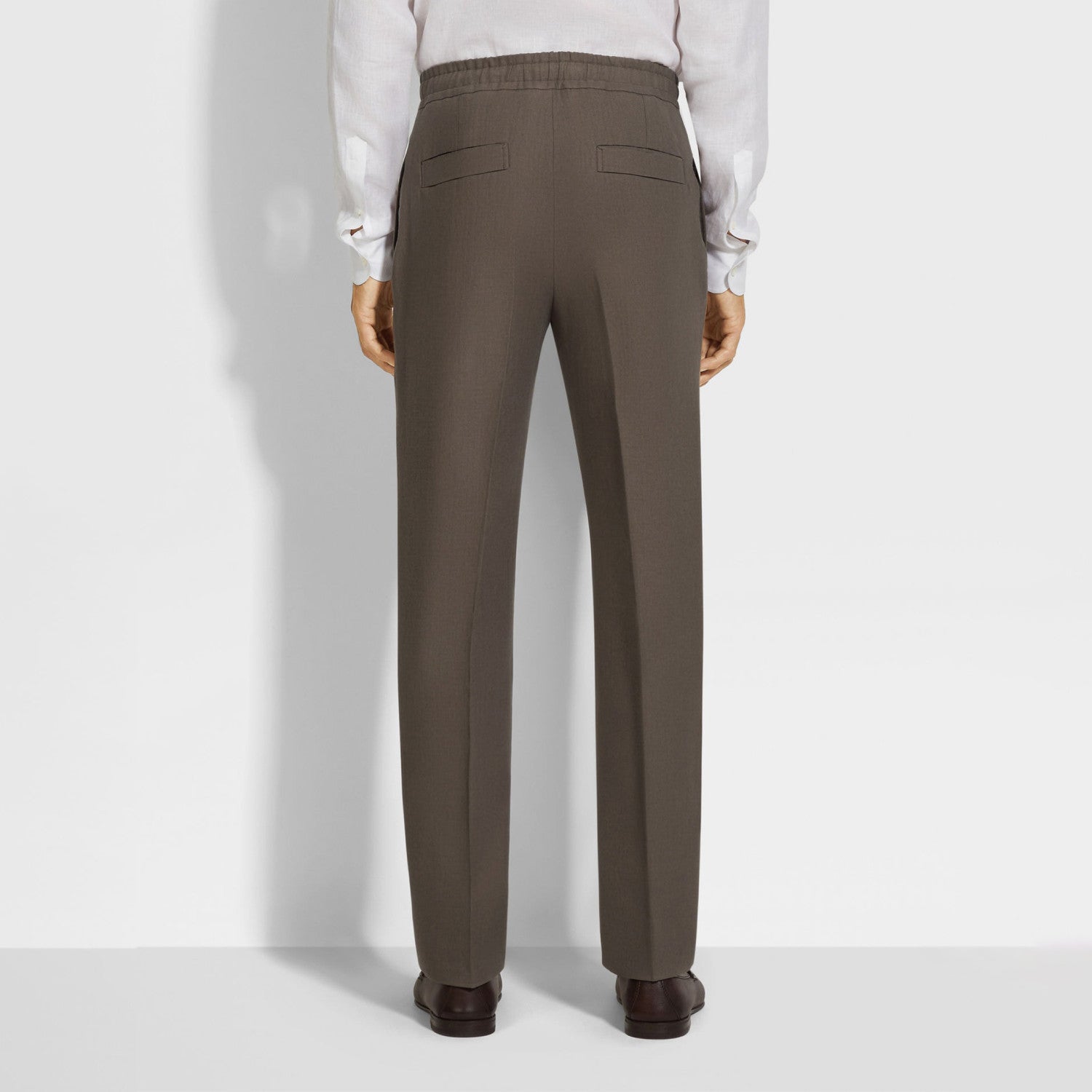 Ermenegildo Zegna Oasi Lino Oasis Linen Trousers Men's Spring And Summer Fashion Casual Comfortable Straight Trousers  Pants Ngvp #1575