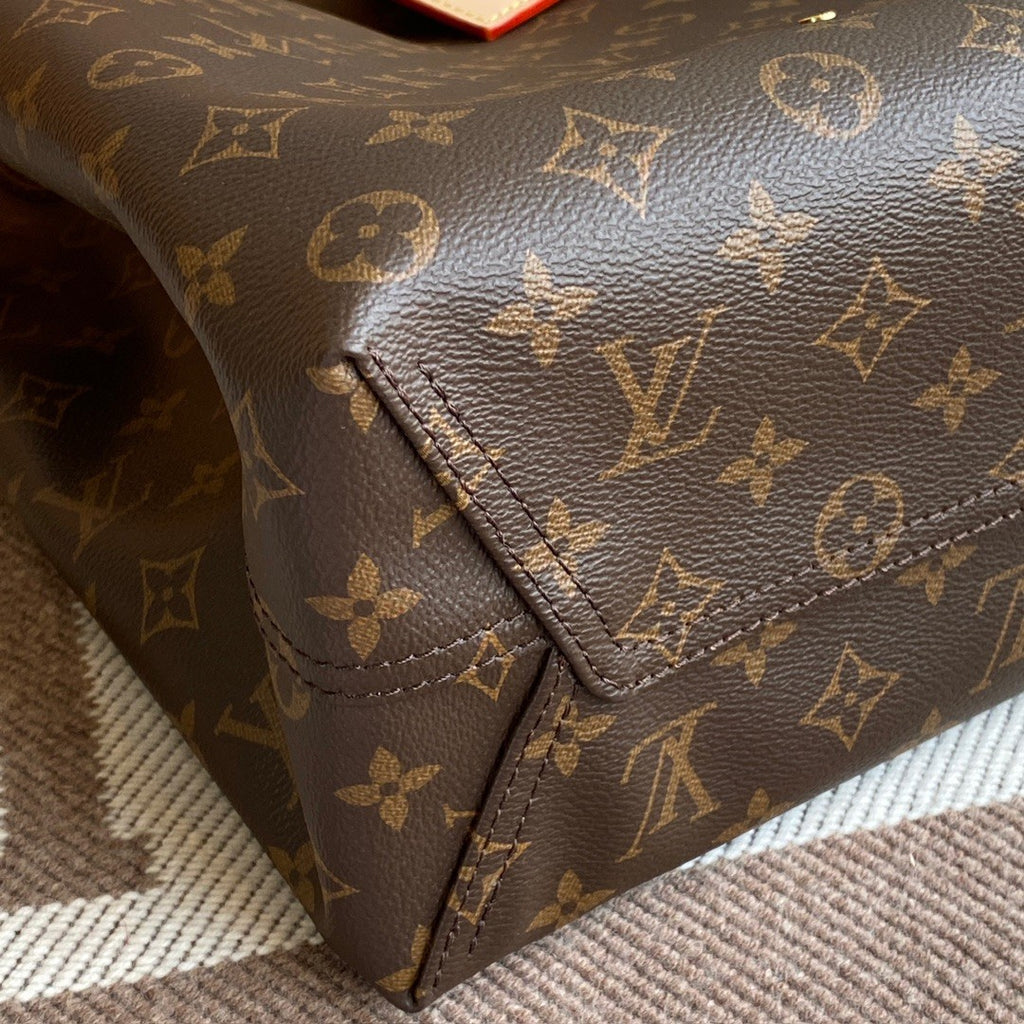 Louis Vuitton Women's ATLANTIS Large Handbags Logo Full Printed Canvas Solid Color Shoulder Crossbody Bags M46817 #81168