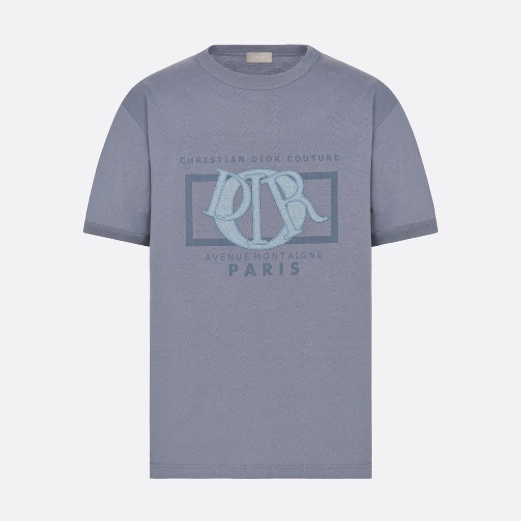 Dior Men's Summer Embroidered Letter Logo Round Neck Cotton Short Sleeve T-Shirt #99357