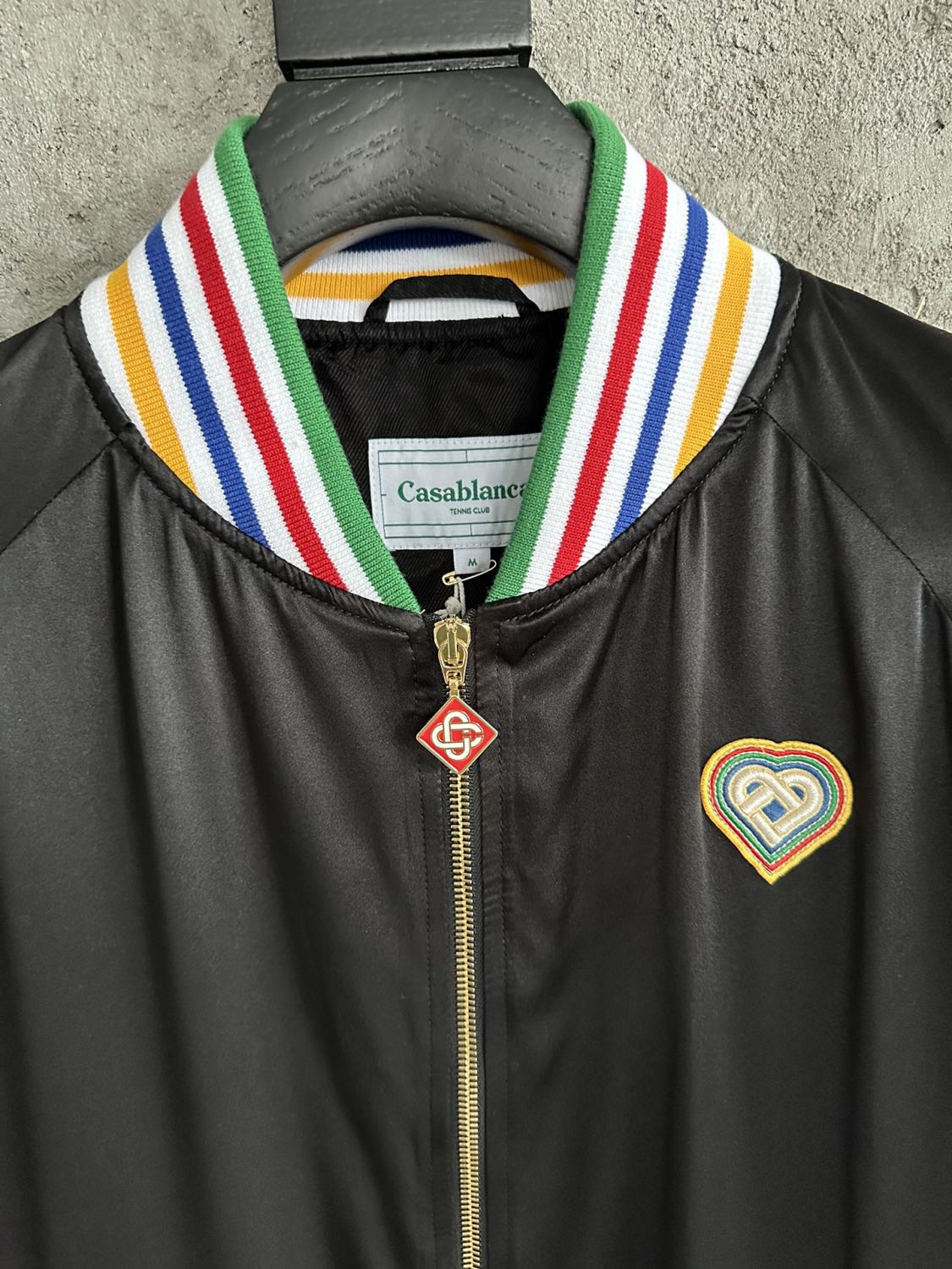 Casablanca Men's and Women's Spring and Autumn Pattern Printed Solid Color Zipper Long Sleeve Jacket #73816