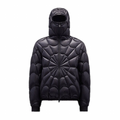 Moncler Black Hooded Long Sleeved Down Jacket #21941