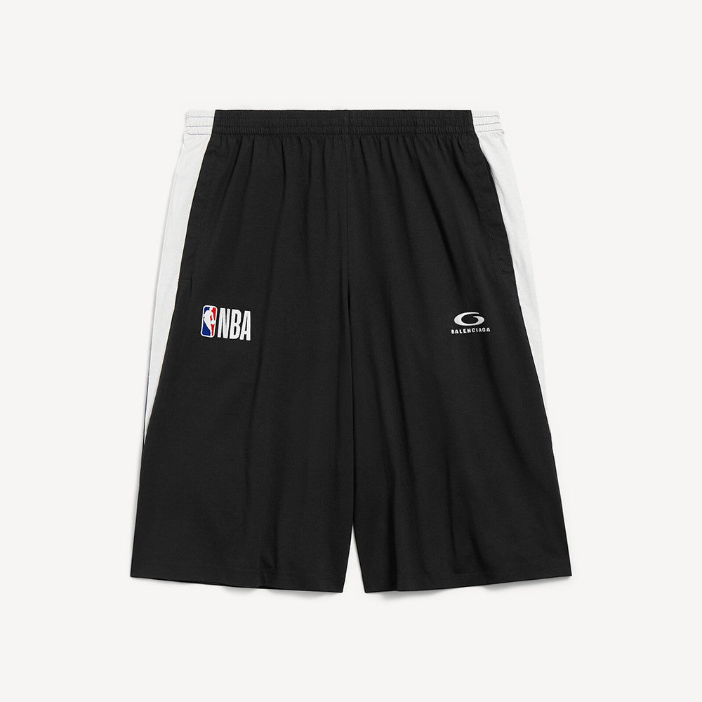 Balenciaga Men's Balenciaga Nba Collaboration Tracksuit Shorts in Black White#377154