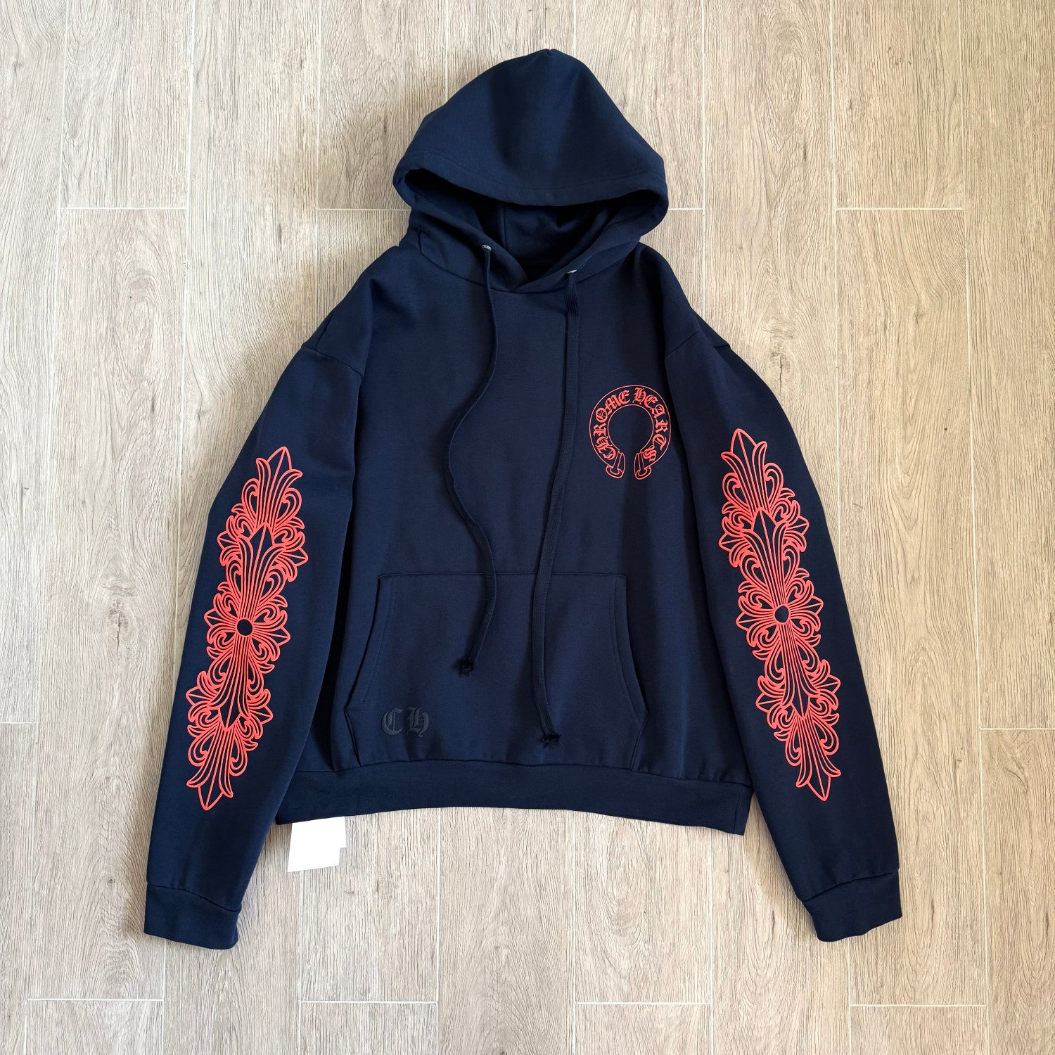 Chrome Hearts Blue Cracked Print Sweatshirt #334014