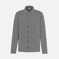 Dior Men's Spring/Autumn Solid Color Letter Print Single Button Long Sleeve Shirt #77922