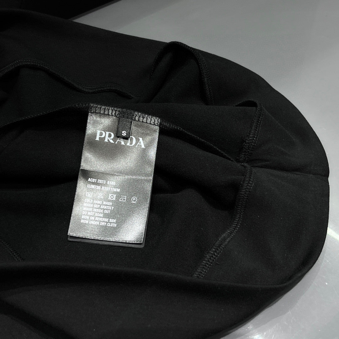 Prada Cotton round neck short sleeve T-shirt #96677