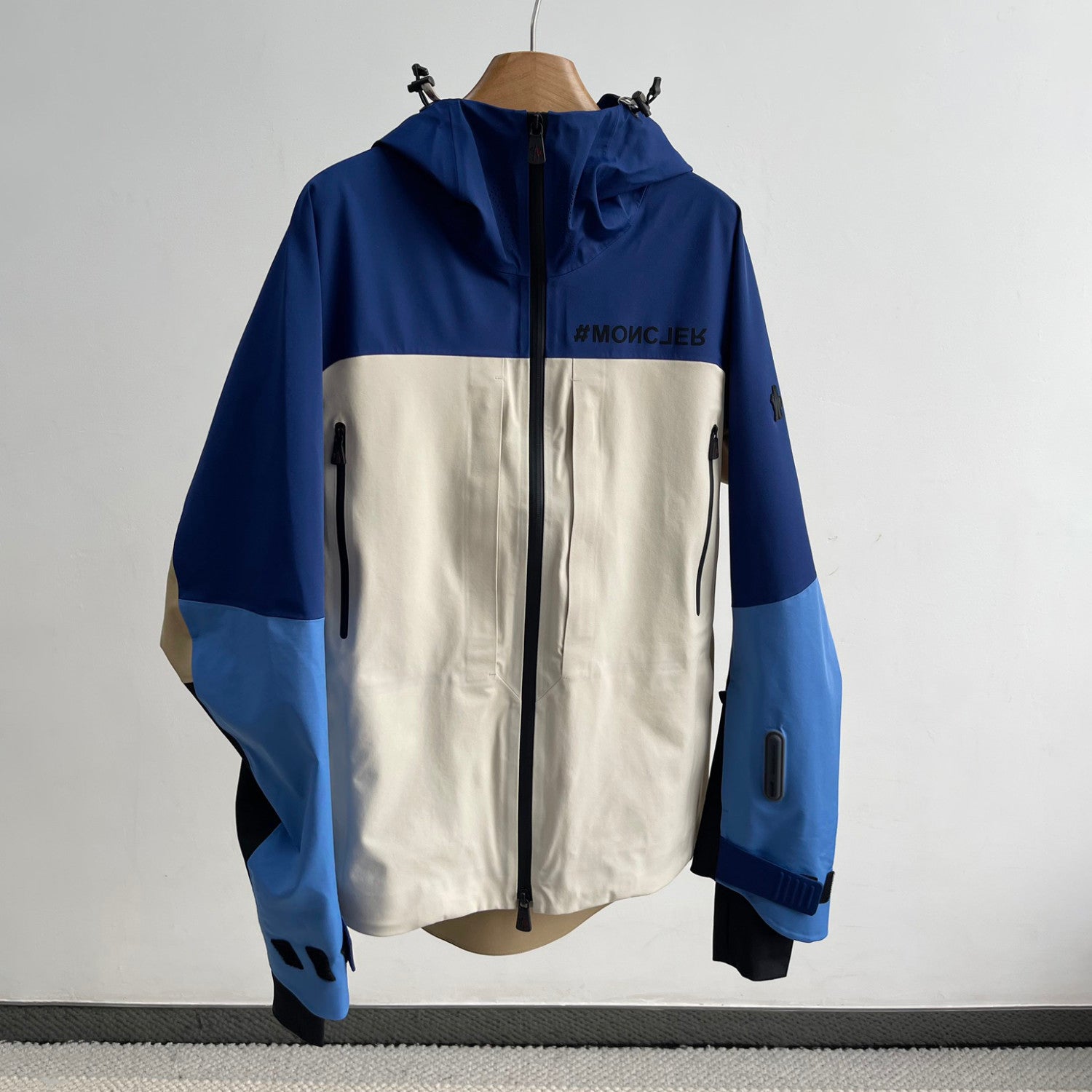 Moncler Men's Autumn and Winter Colorblocking Hooded Casual Zipper Long Sleeve Ski Jacket #73952
