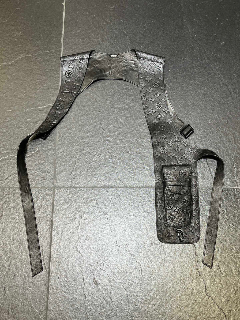 Louis Vuitton Leather Printed Vest With Accessories #22172