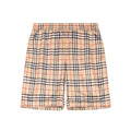 Burberry Men's Summer Colour Block Check Full Print Mid Waist Elasticated Shorts Pants #99212
