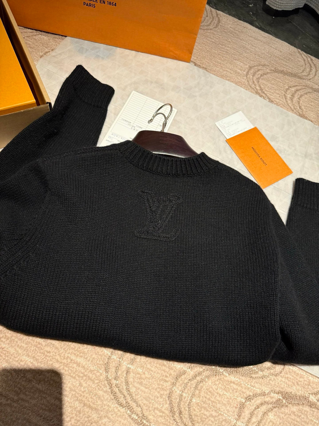 Louis Vuitton Men's Embellished Knitted Crewneck 1AJBWY #334453