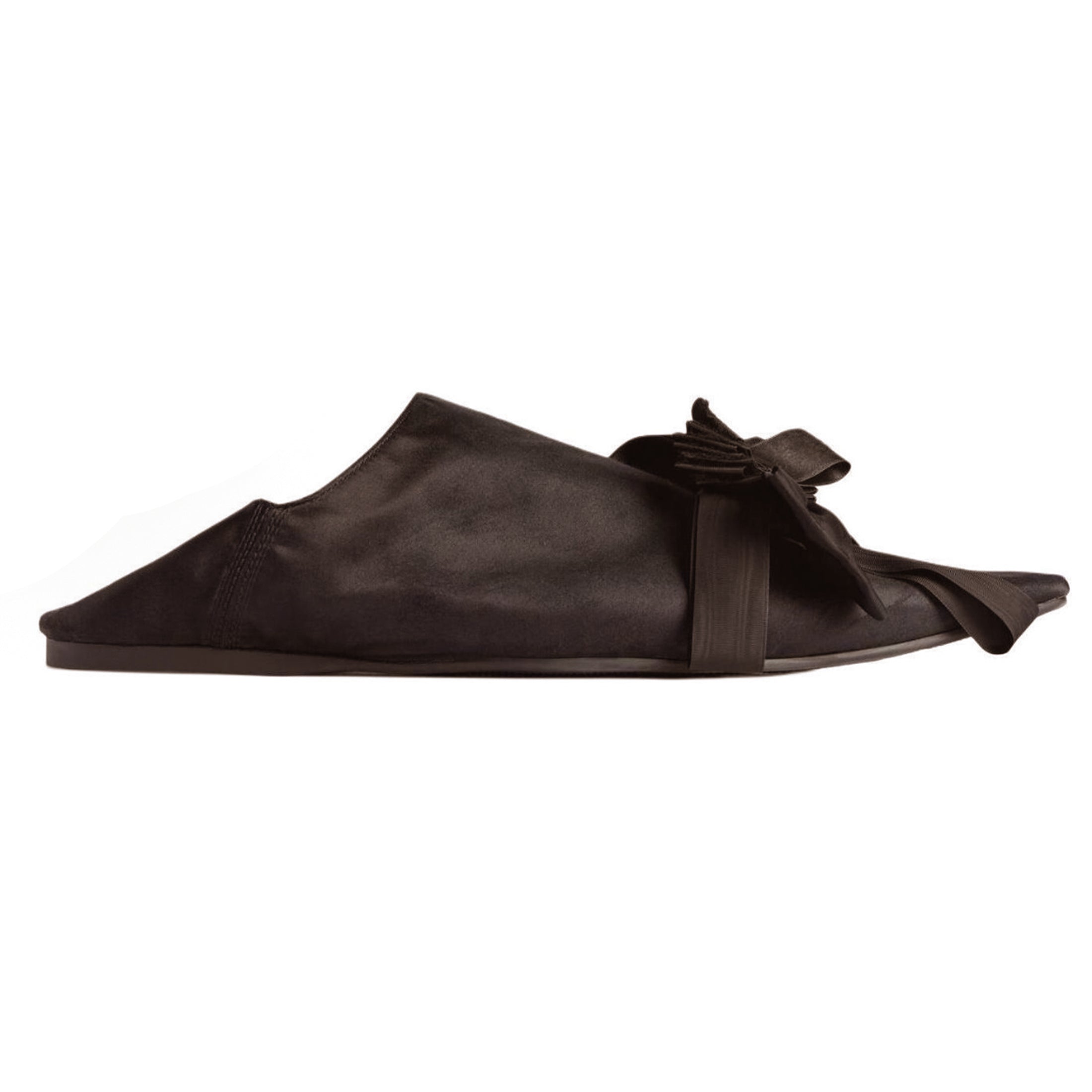Balenciaga Men's Spring And Summer New Satin Pointed Casual Single Shoes Neutral Style High Street Trend Flat Shoes #81374