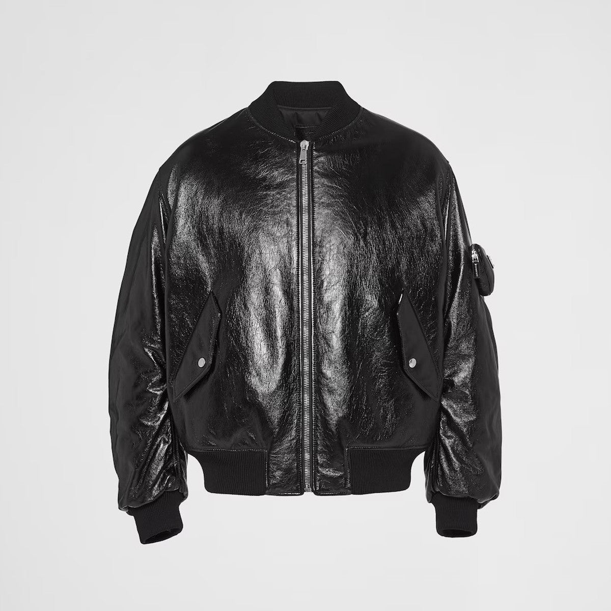 Prada Baseball Jacket Jacket Leather Jacket #21967