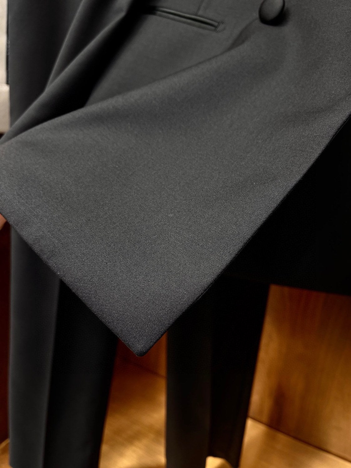 Dior Men's Spring And Autumn Solid Color Lapel Wool Long Sleeve Blazer Jacket Casual Solid Pants Ngvp #9641