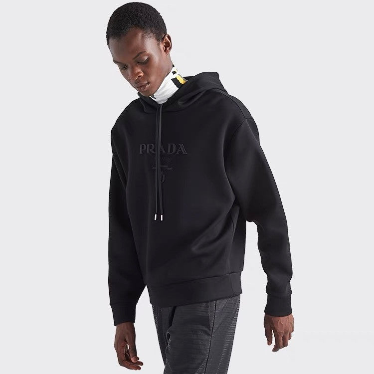 Prada Men's Embroidered Tech Fleece Sweatshirt #287460