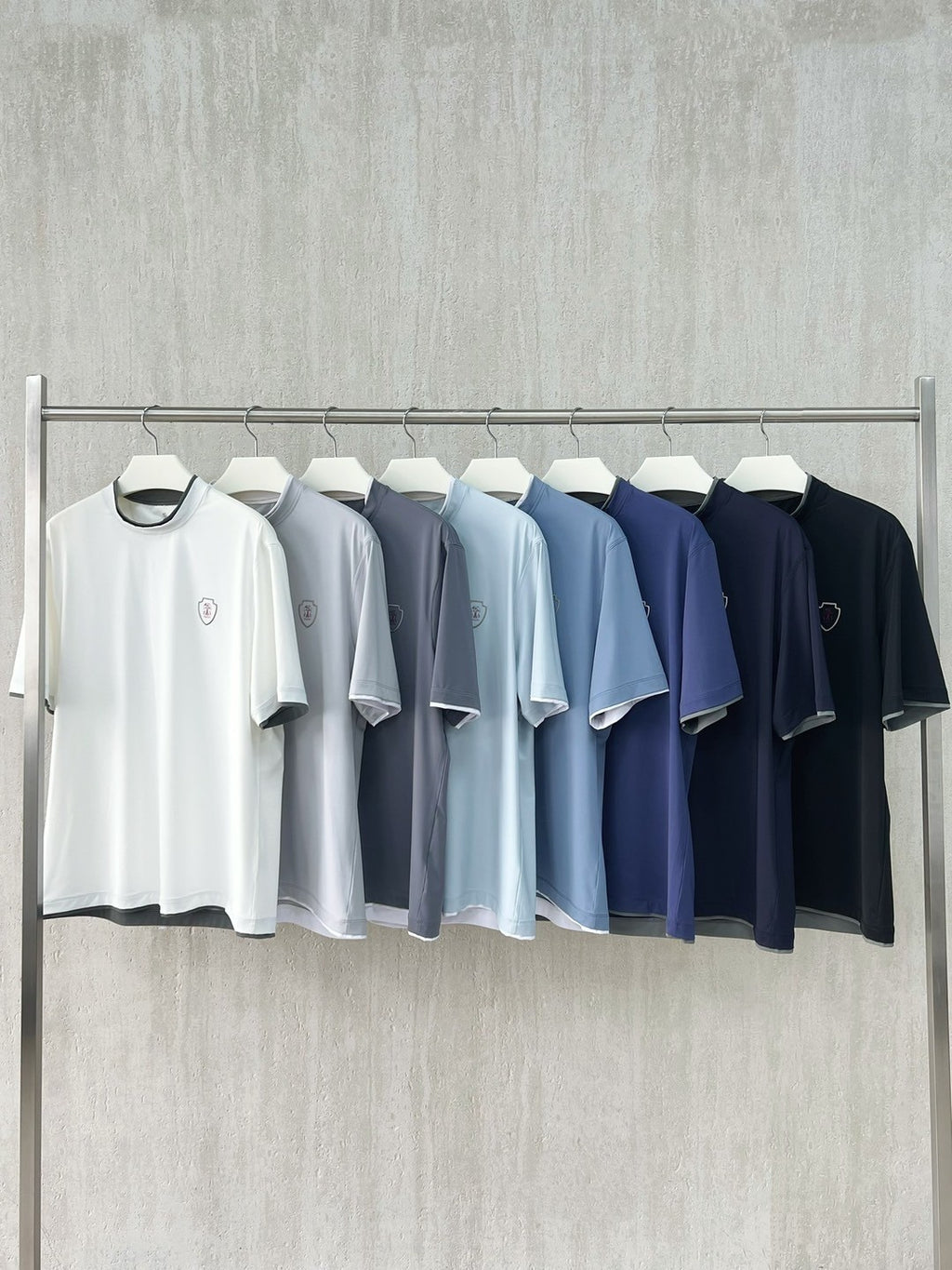 Brunello Cucinelli Men's Summer Solid Color Round Neck Cotton Short Sleeve T-Shirt #76355