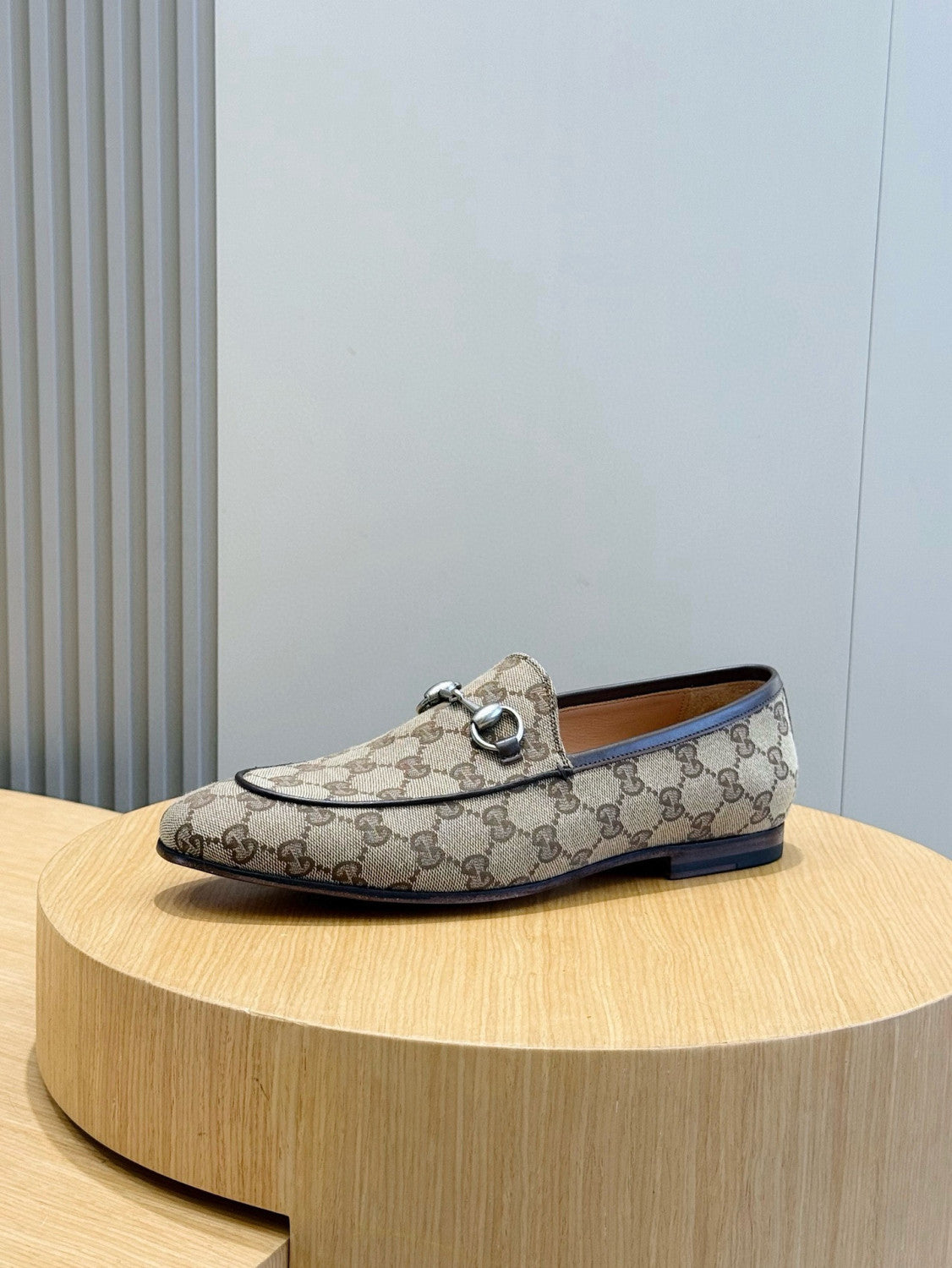 GUCCI Men's Spring/Fall Fashion Casual Round Toe Slip On Flat Low Top Horsebit Loafers Shoes #79272