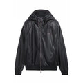 Berluti Men's Spring/autumn Fashion Casual Solid Color Zipper Leather Hooded Long Sleeve Jacket #78367