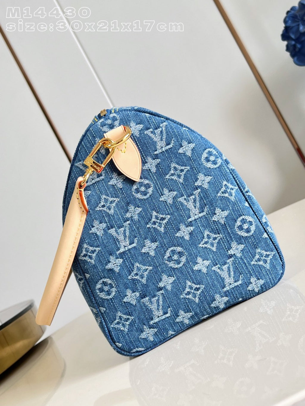 LOUIS VUITTON Speedy Soft 30 Monogram Denim Bags #378128