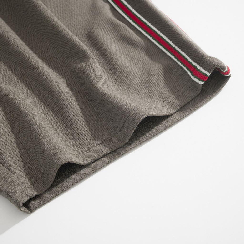 GUCCI Embroidered Logo Cotton Piqué Shorts #377960