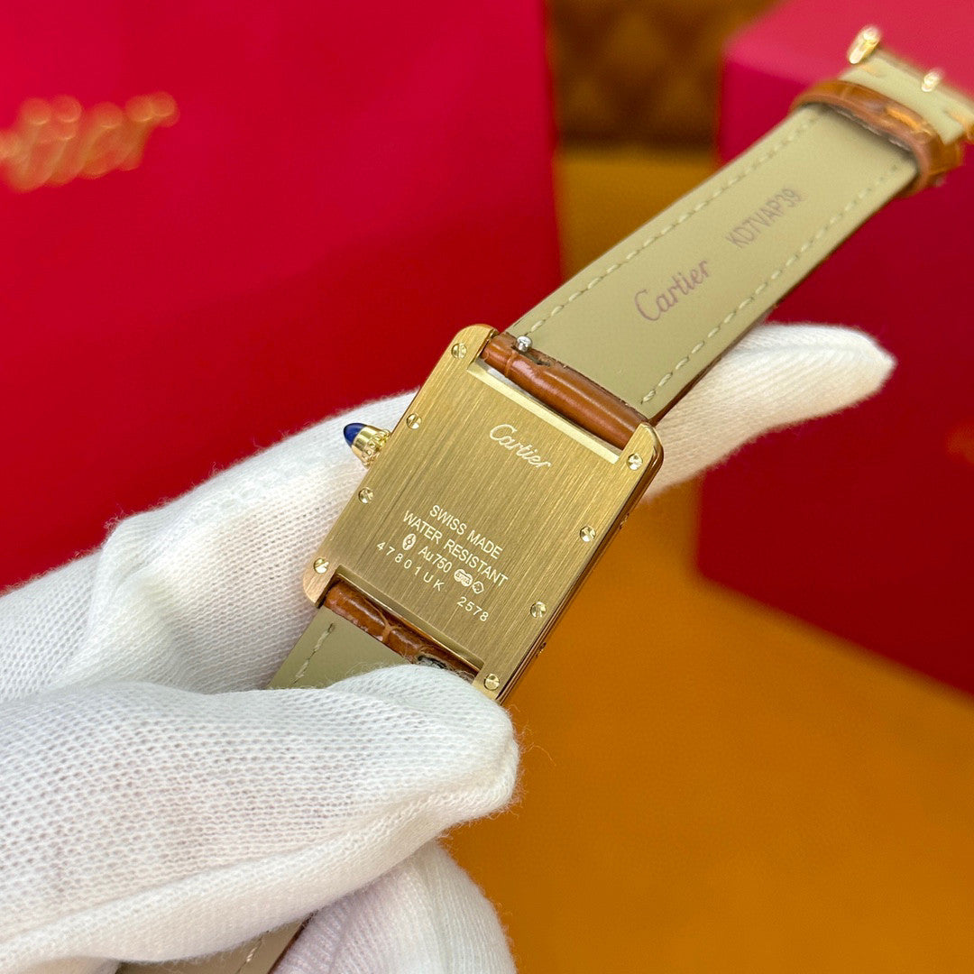 Cartier Tank Series Fashion Strap Watch #21767