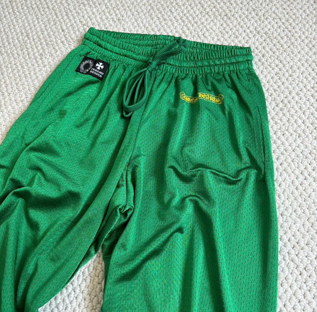 Chrome Hearts Men's Spring and Autumn Printed Stretch Drawstring Loose Fit Sweatpants Pants Shorts #99425