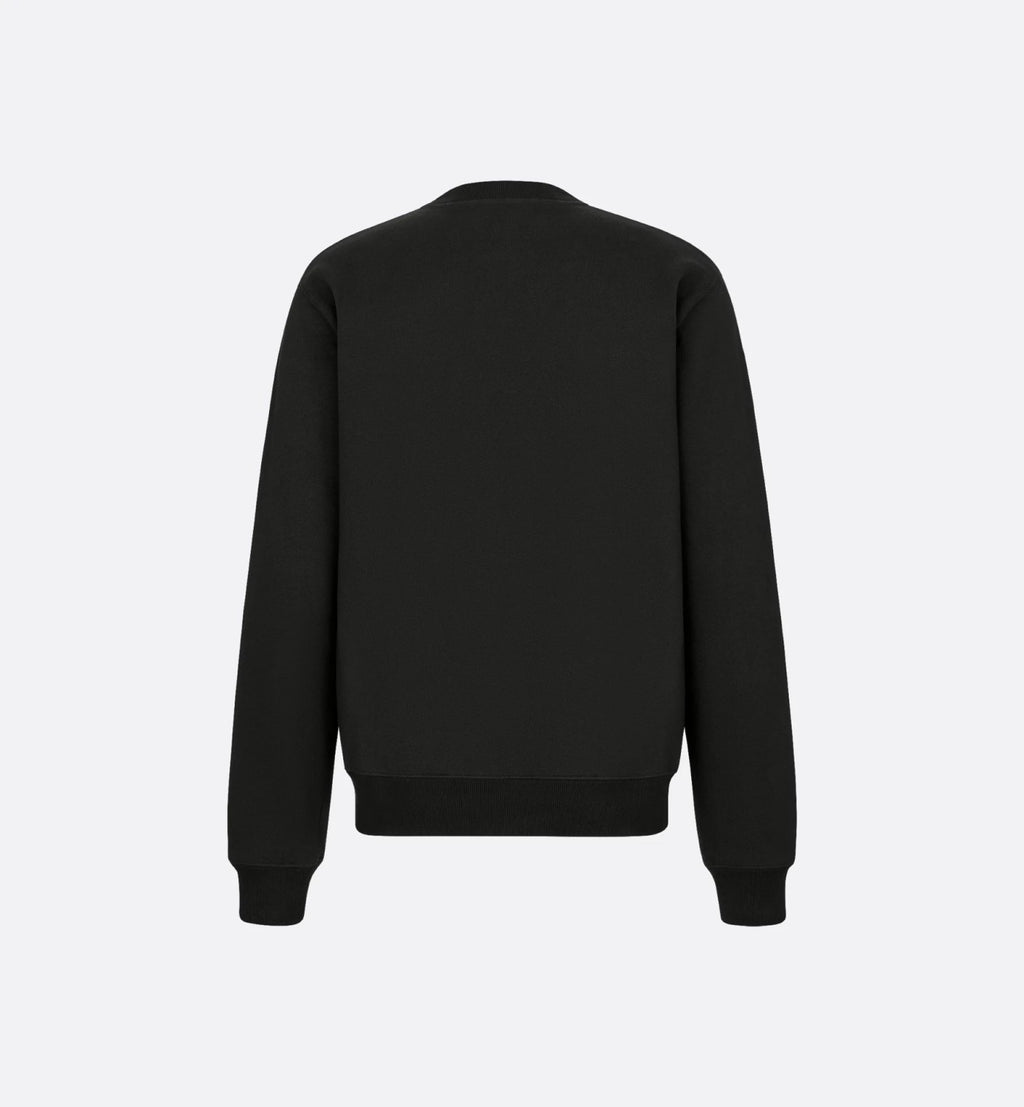 Dior Men's Spring and Autumn Solid Color Embroidery Letter Logo Round Neck Cotton Long Sleeve Sweatshirt Pullover #72911