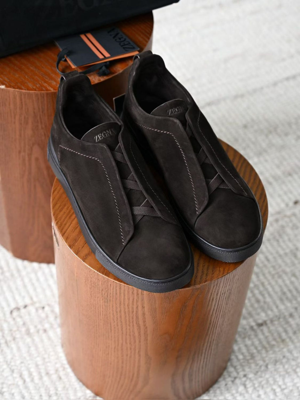 Zegna Triple Stitch SECONDSKIN Sneakers #384728