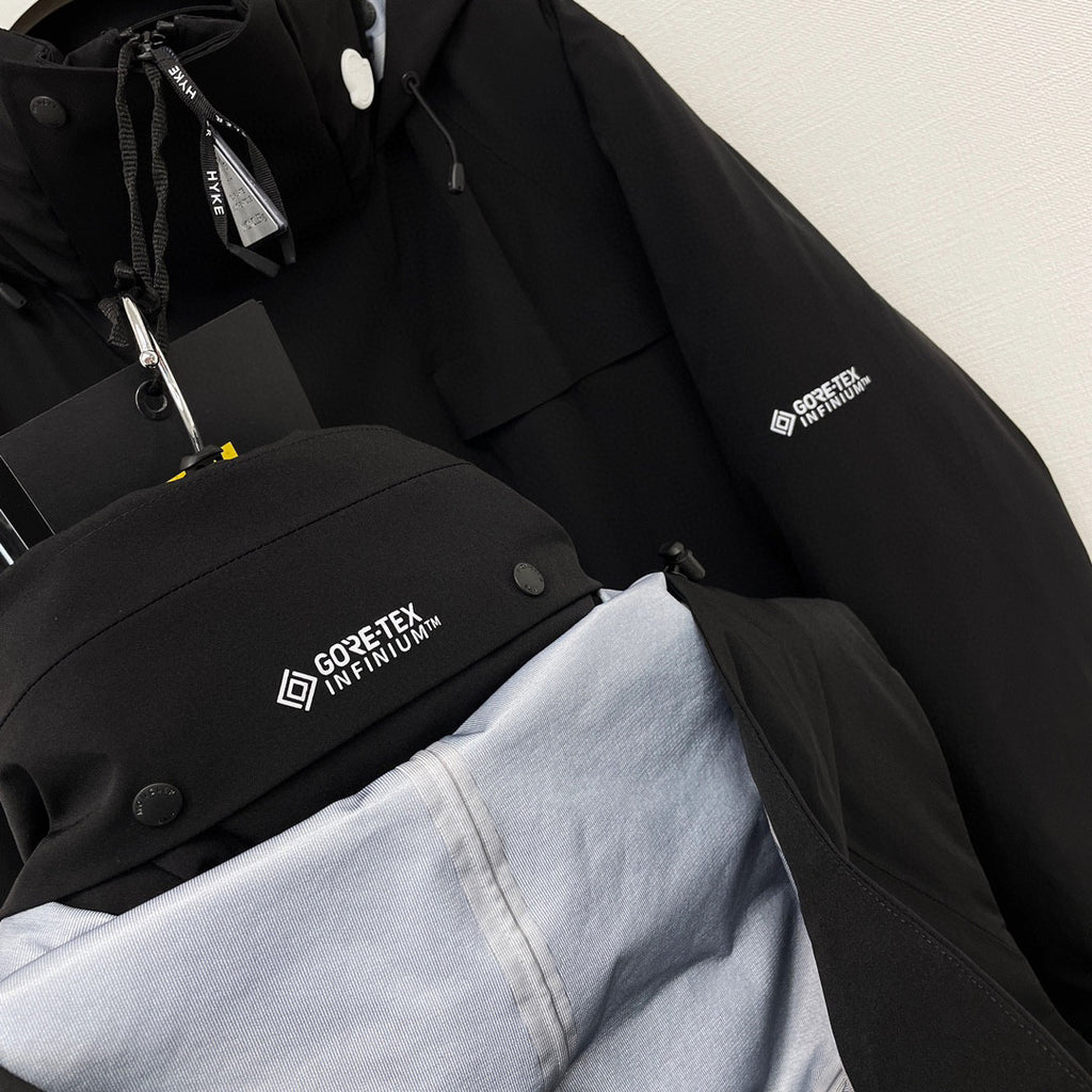 Moncler Black Hooded Down Jacket #22155