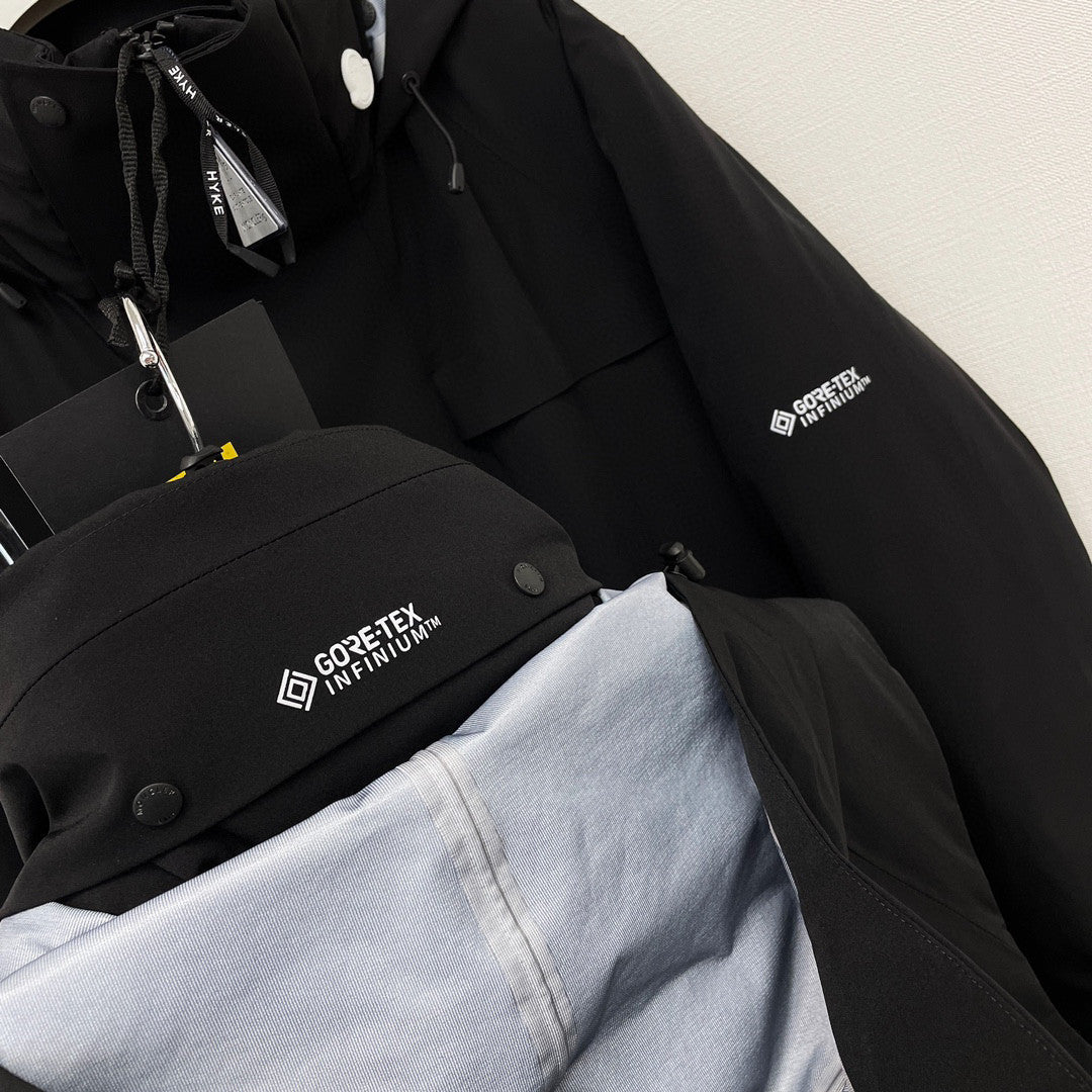 Moncler Black Hooded Down Jacket #22155
